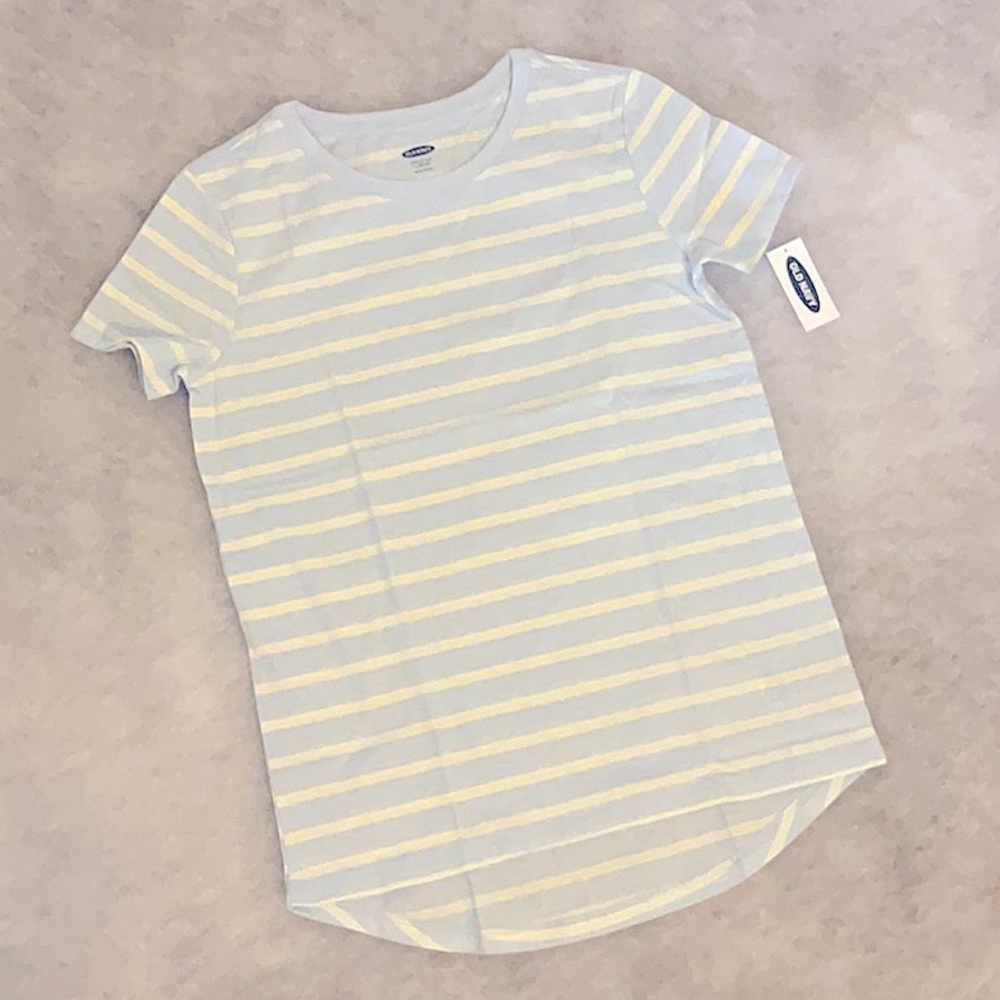 Printed Hi-Lo Hem Tees, L (10-12)